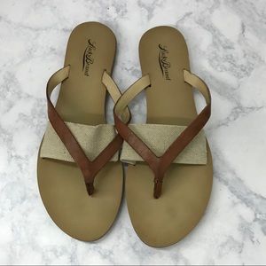 Lucky Brand Brown Leather Sandals Shoes Size 8.5